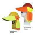 EN 20471 Class2 Hombres de alta visibilidad reflectante Sunhat Safety reflectante Sunbonnet sombrero